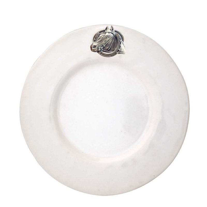 Vagabond House Equestrian Horseshoe Salad Plate