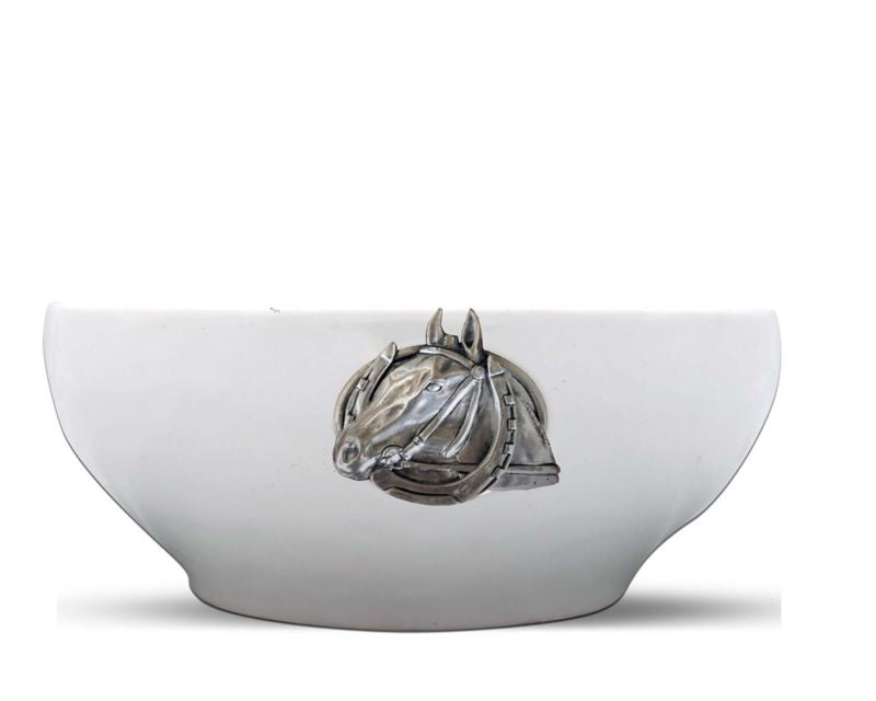 Vagabond House Equestrian Horseshoe Serving Bowl