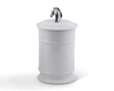 Vagabond House Horse Head Stoneware Canister