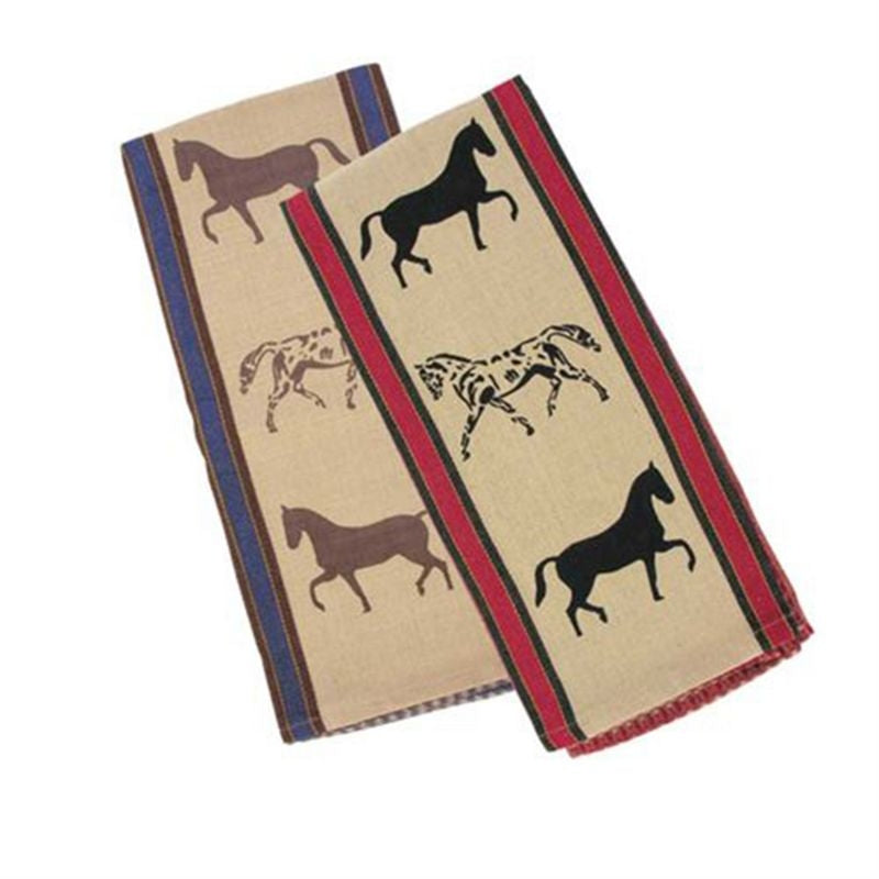Waffle Weave Show Horses Kitchen Towel