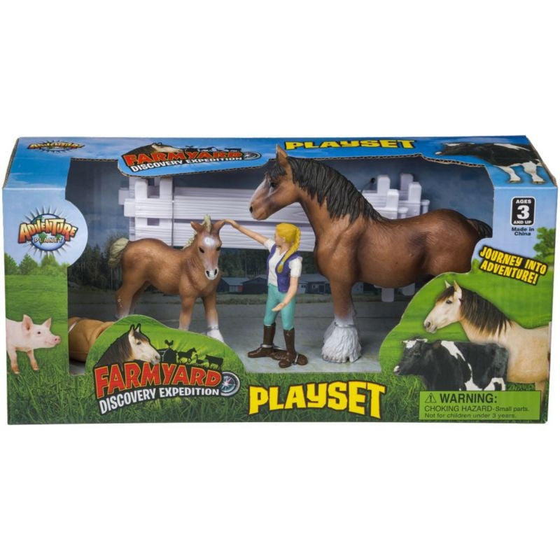 Farm Yard Discovery Horse Play Set