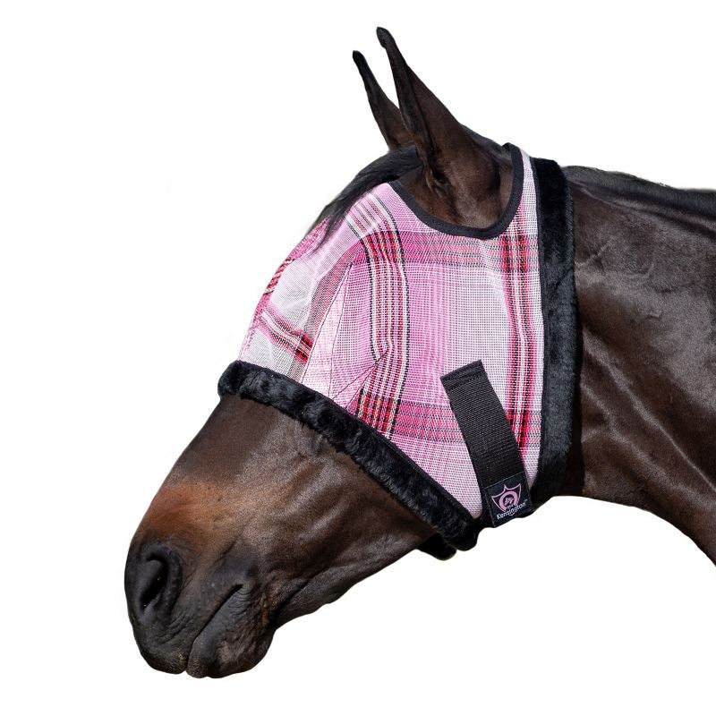 Kensington Fly Mask with Fleece Trim Bubblegum