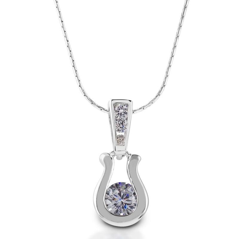 Kelly Herd Stylized Horseshoe Dangle Necklace