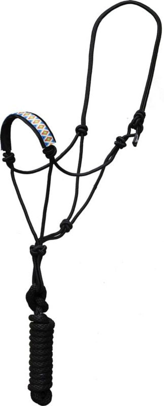 Mustang Fashion Beaded Pattern Roper Halter