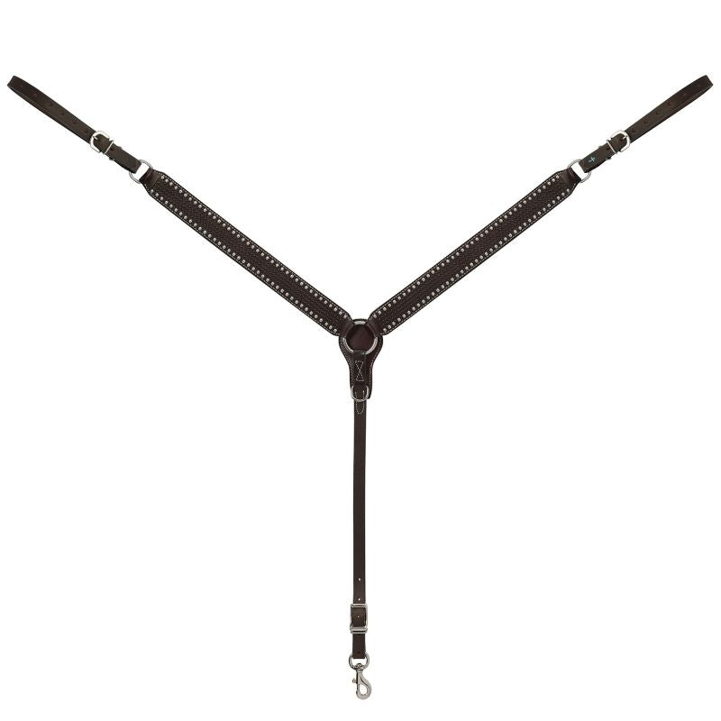 Weaver Turq Basket Straight Breast Collar