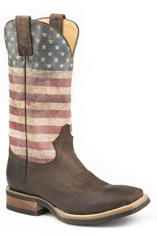 Roper Mens American Patriot Sq Boots