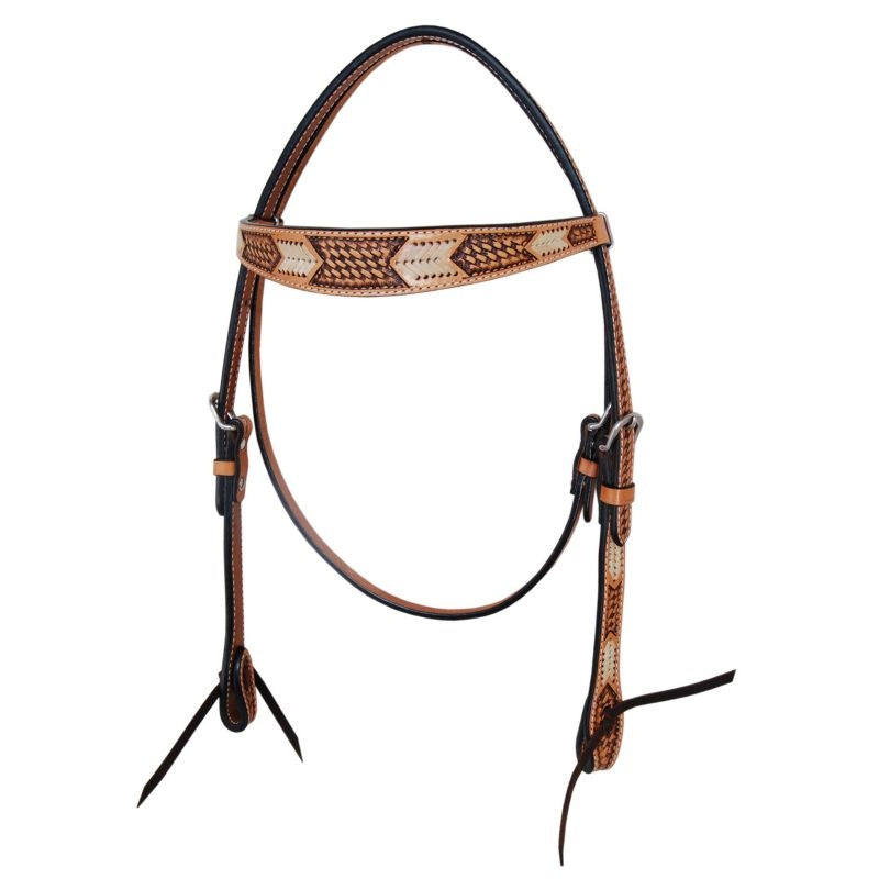 Oxbow Rawhide Arrow Browband Headstall
