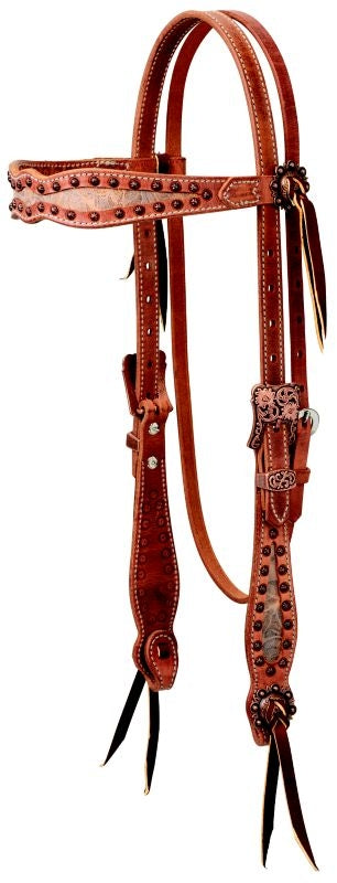 Weaver Leather Copper Blossom Browband Headstall