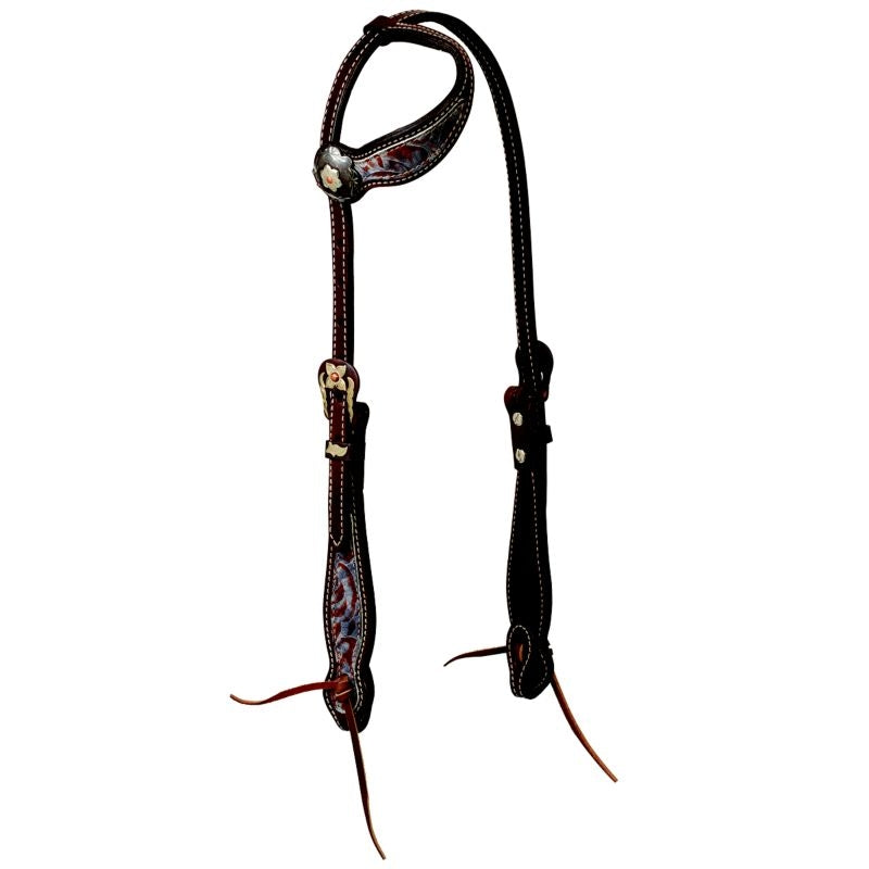 Weaver Leather Patina Rose Sliding Ear Headstall