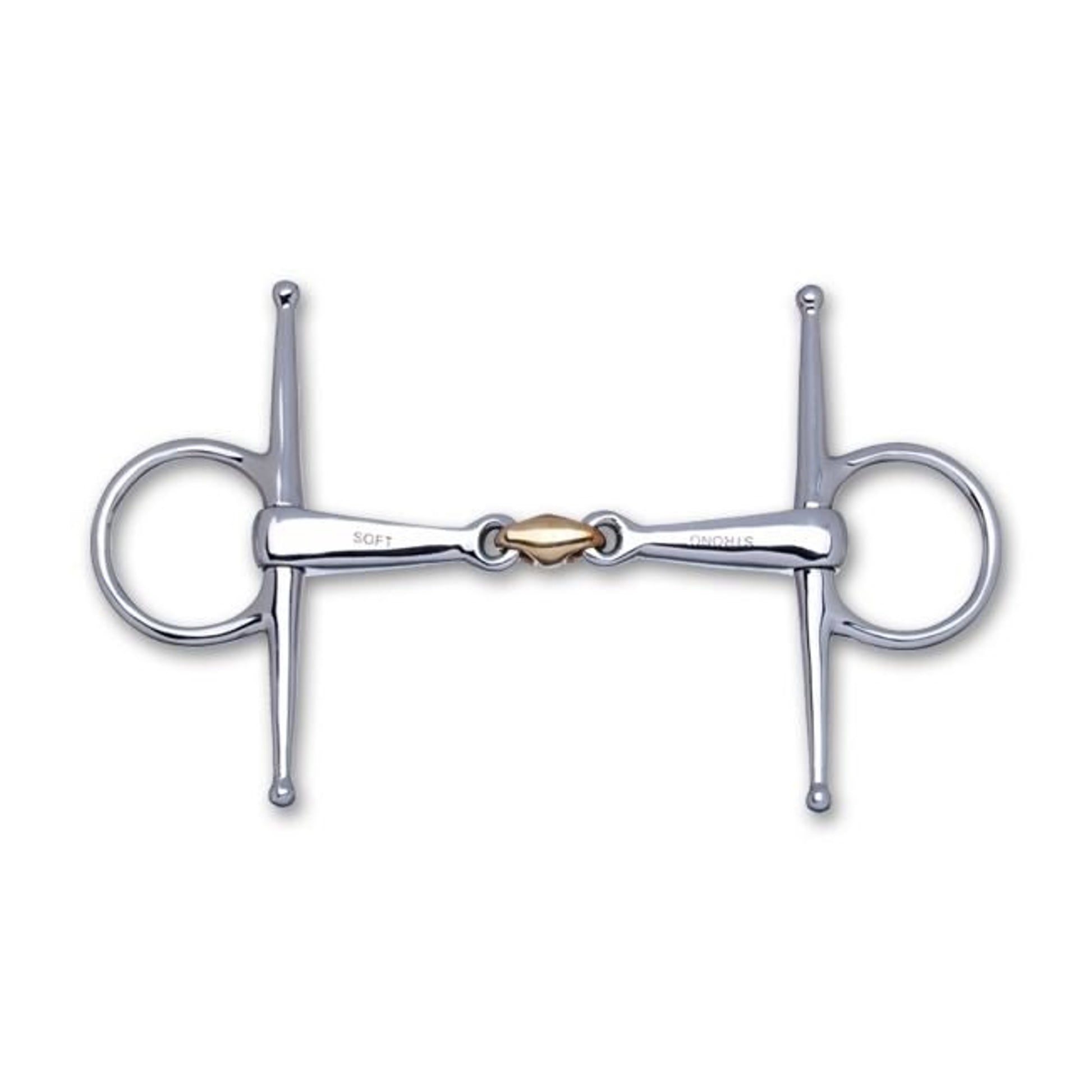 Stubben STEELtec 2in1 Full Cheek Snaffle Bit