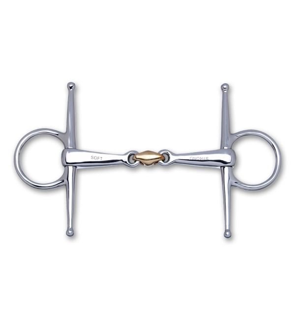 Stubben STEELtec 2in1 Full Cheek Snaffle Bit