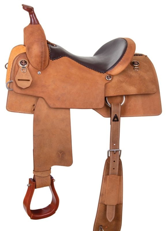 Circle Y Cody Crow Roughout Saddle