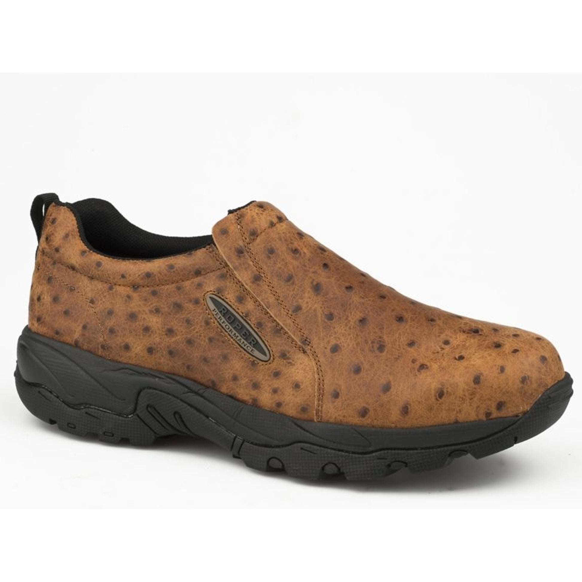 Roper Mens Air Light Faux Ostrich Shoes