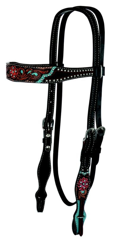 Reinsman Quick Flower Browband Headstall