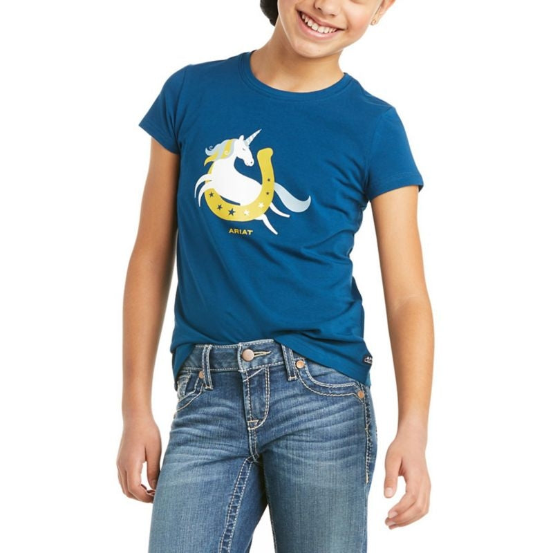 Ariat Girls Unicorn Moon Tee