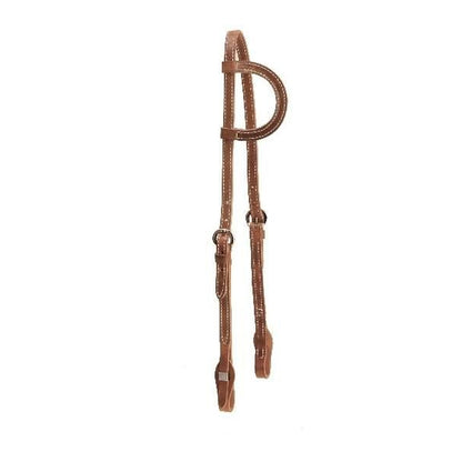 Tory Quick Change One Ear Headstall 5/8in Bk/Gry