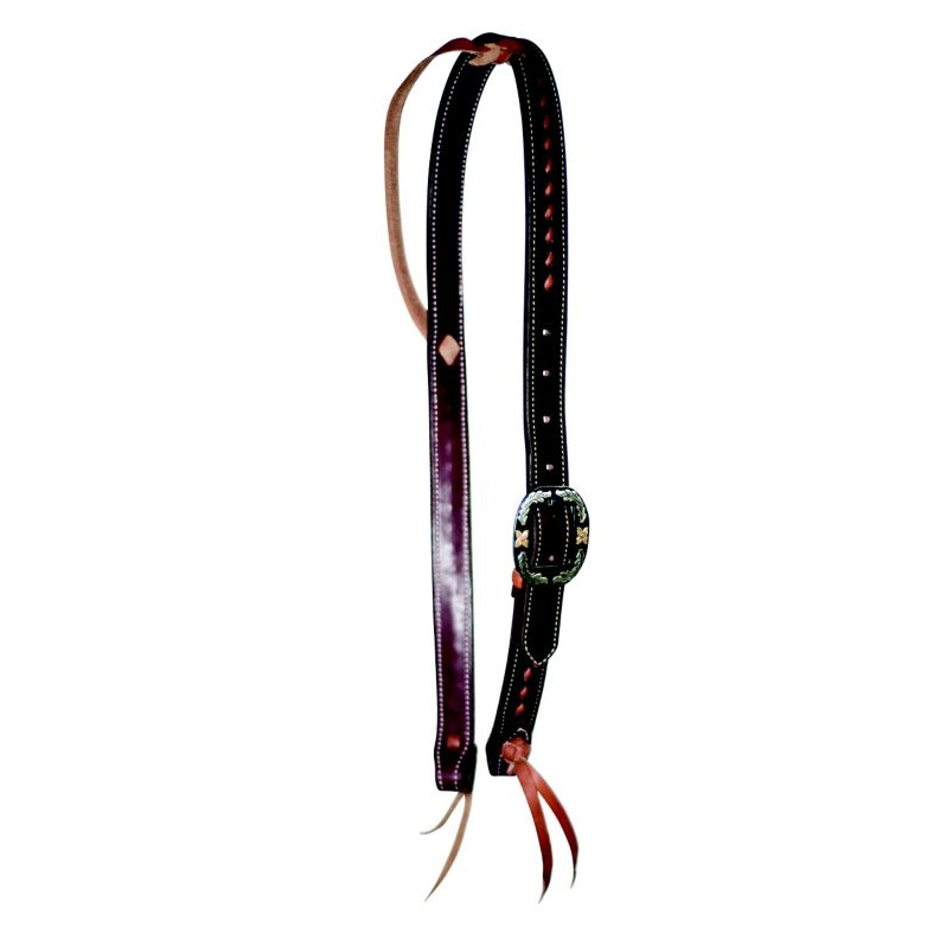 Cowboy Tack Slip Ear Headstall with Texas Buckle