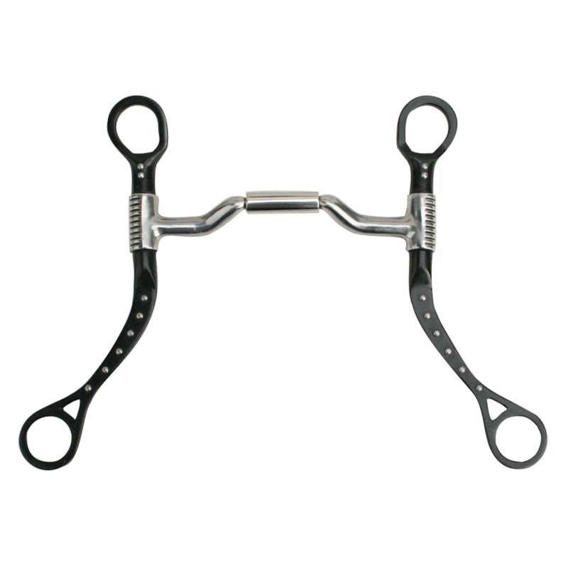 Myler Flat Shank 5in Forward Tilted Port Bit