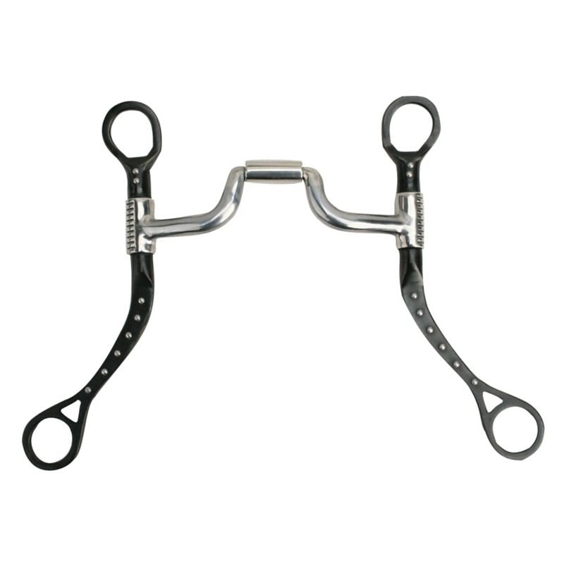 Myler Flat Shank Narrow Med Ported Barrel Bit