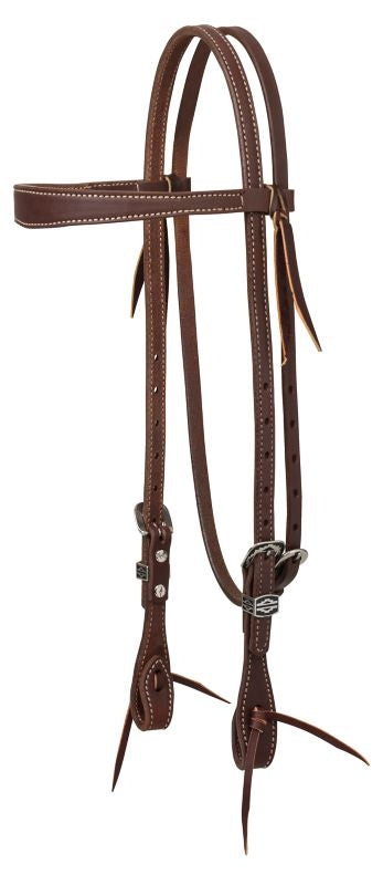 Weaver Leather Plains Indian Slim Brow Headstall