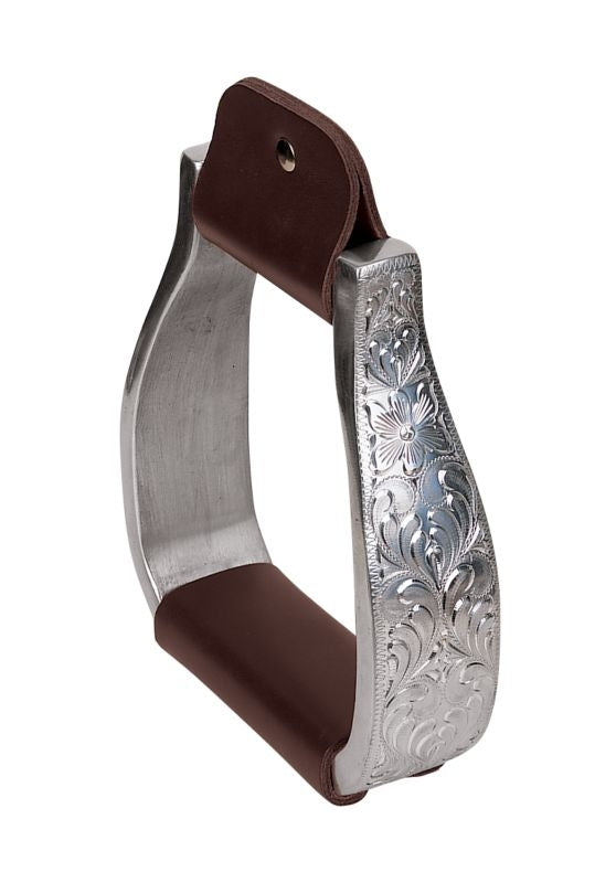 Weaver Leather Aluminum Engraved Visalia Stirrups