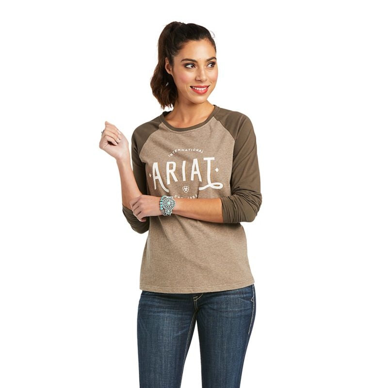 Ariat Womens REAL Loop Baseball Tee