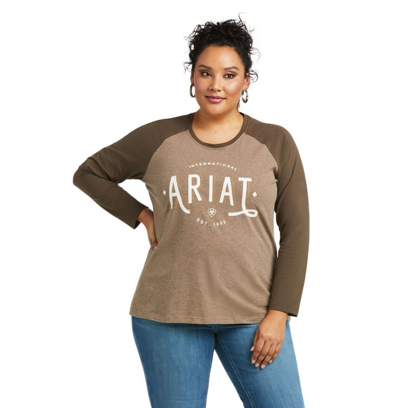 Ariat Womens REAL Loop Baseball Tee