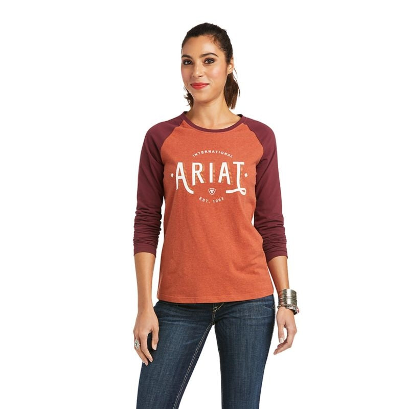 Ariat Womens REAL Loop Baseball Tee