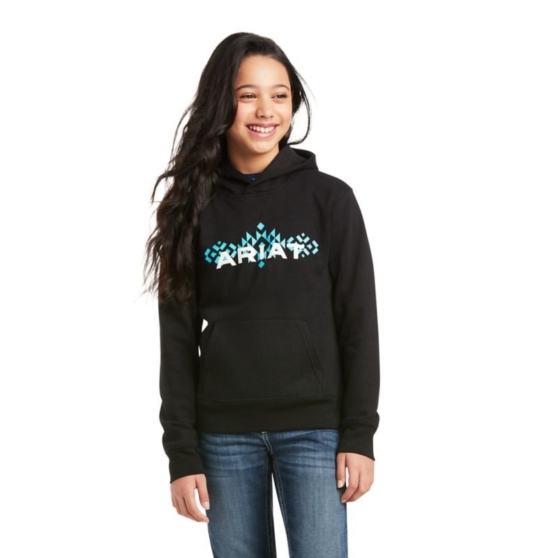 Ariat Girls REAL Chest Logo Hoodie