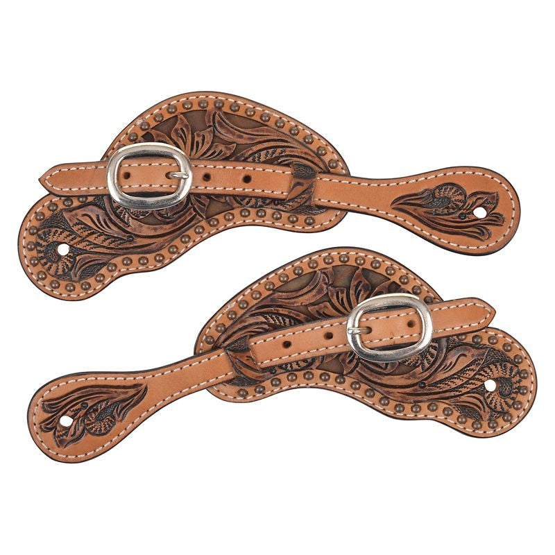 Circle Y Texas Flower Classic Spur Straps