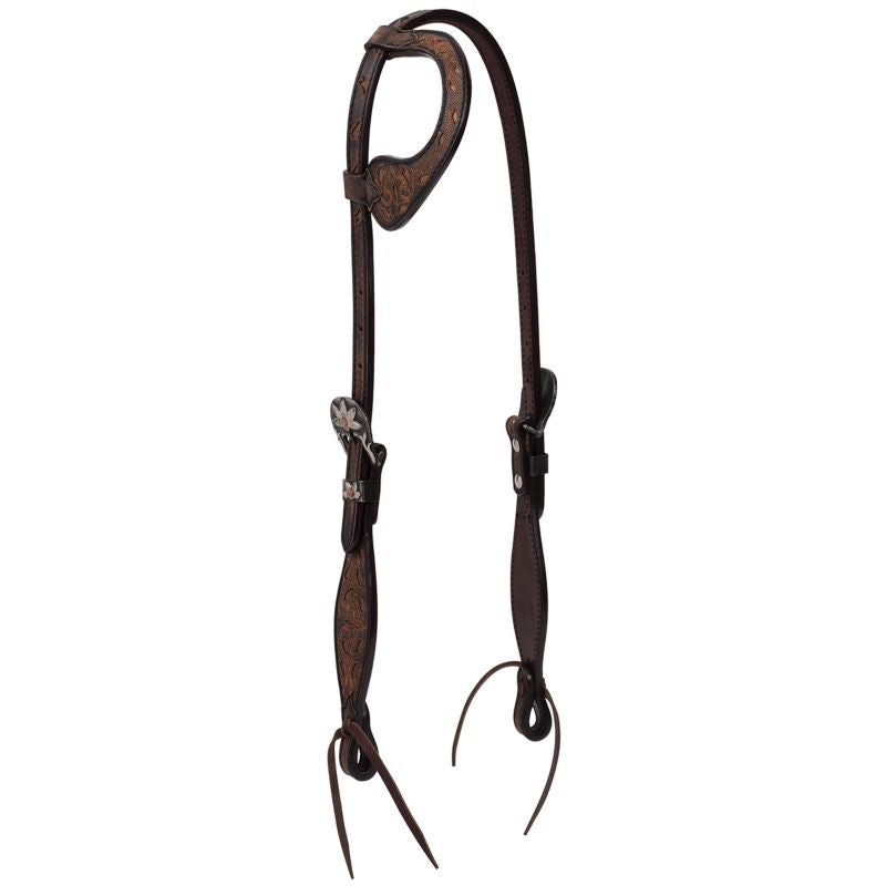 Weaver Turq Cross Frontier Sliding Ear Headstall