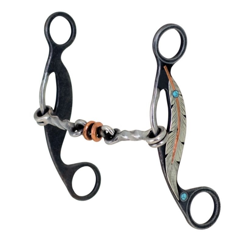 Metalab Feather Collection Twisted Dog Bone Gag Bit - Thumbnail 4