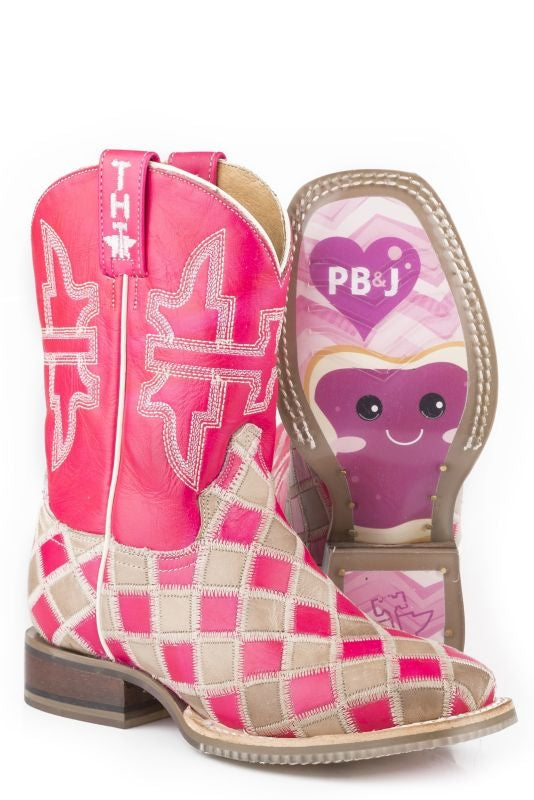 Tin Haul Big Kids Pretty In Pink Boots