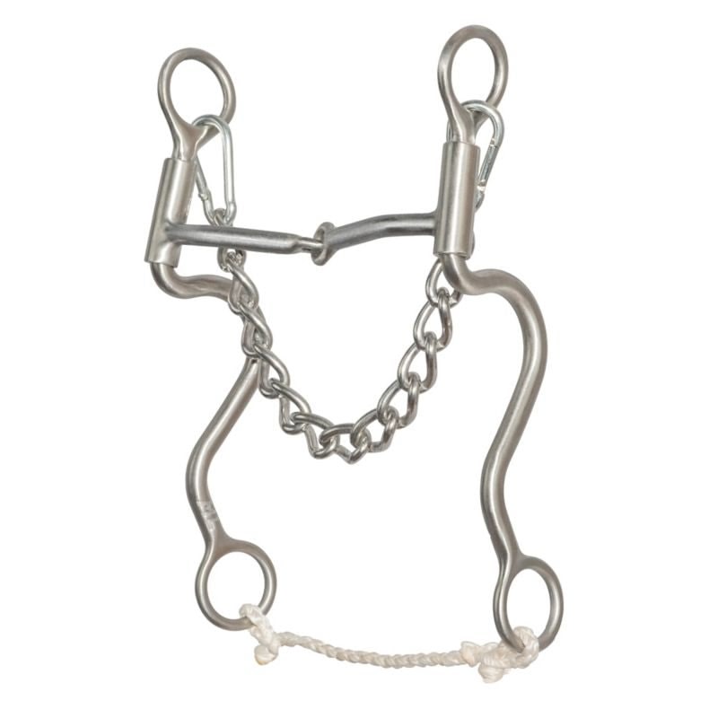 Walt Woodard Roper Thin Long Shank Snaffle Bit