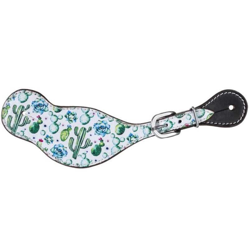 Tough1 Cactus Print Spur Straps