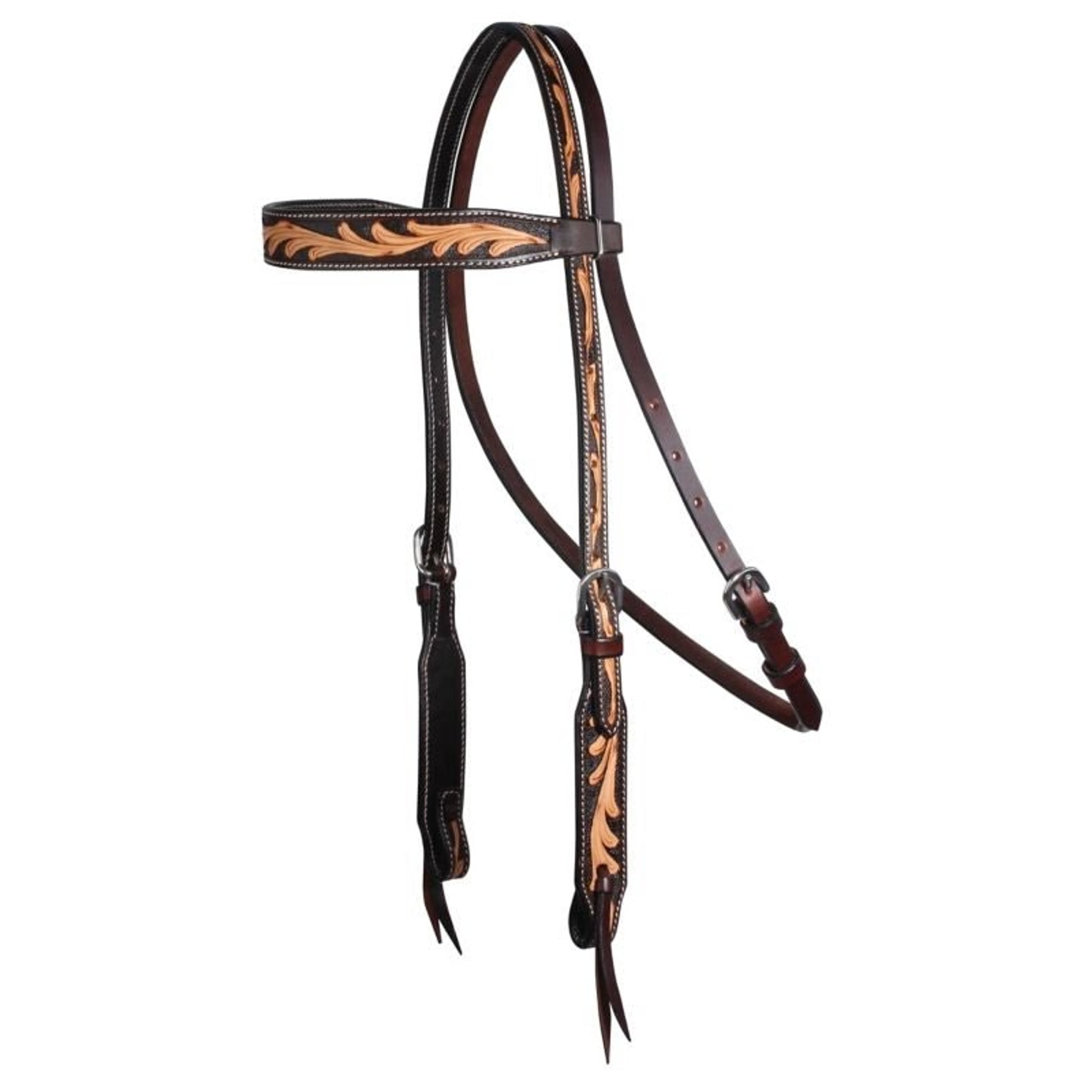 Professionals Choice Floral Browband Headstall