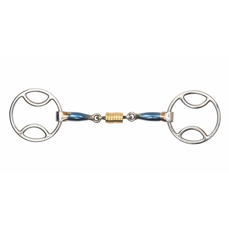 Shires Blue Sweet Iron Bevel Roller Link Bit