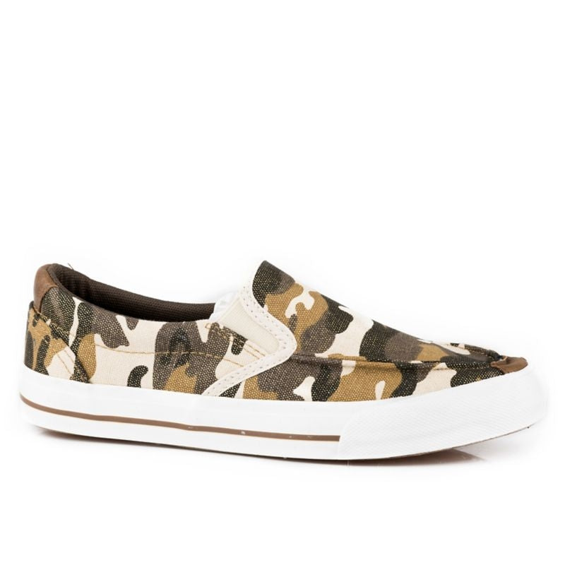 Roper Ladies Camo Canvas Slip Shoes