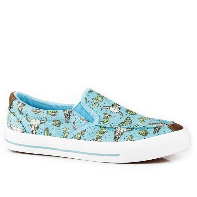 Roper Ladies Skull/Cactus Slip Shoes