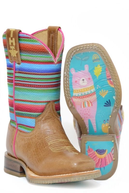 Tin Haul Little Kids Serape Lama Boots
