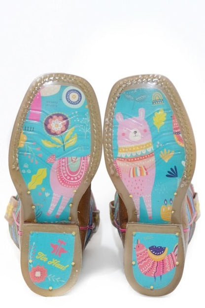 Tin Haul Little Kids Serape Lama Boots