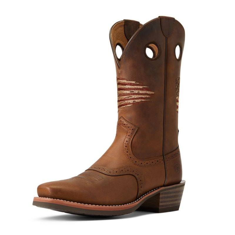 Ariat Mens Roughstock Patriot Boots