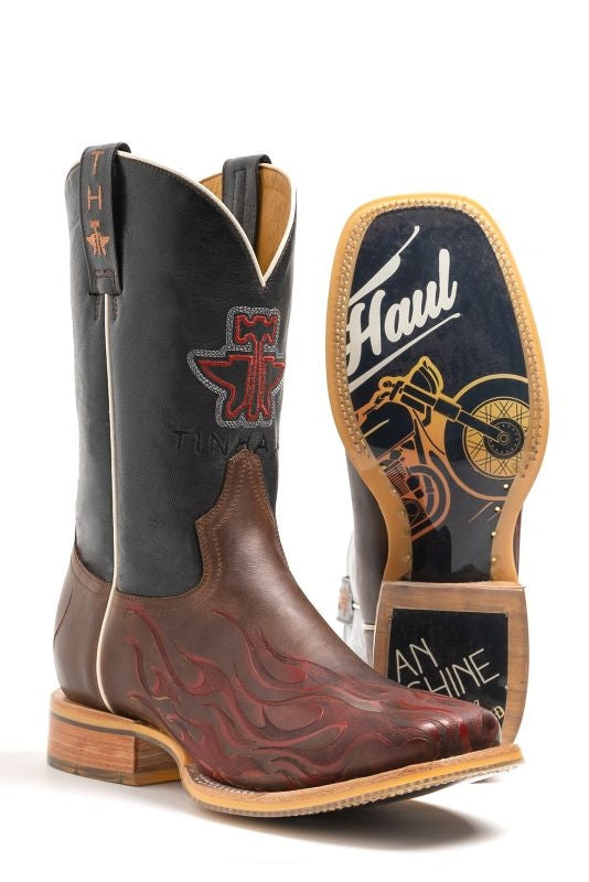 Tin Haul Mens Red Hot Metal Boots