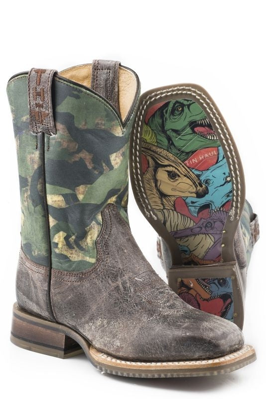 Tin Haul Little Kids Dinocamo Boots