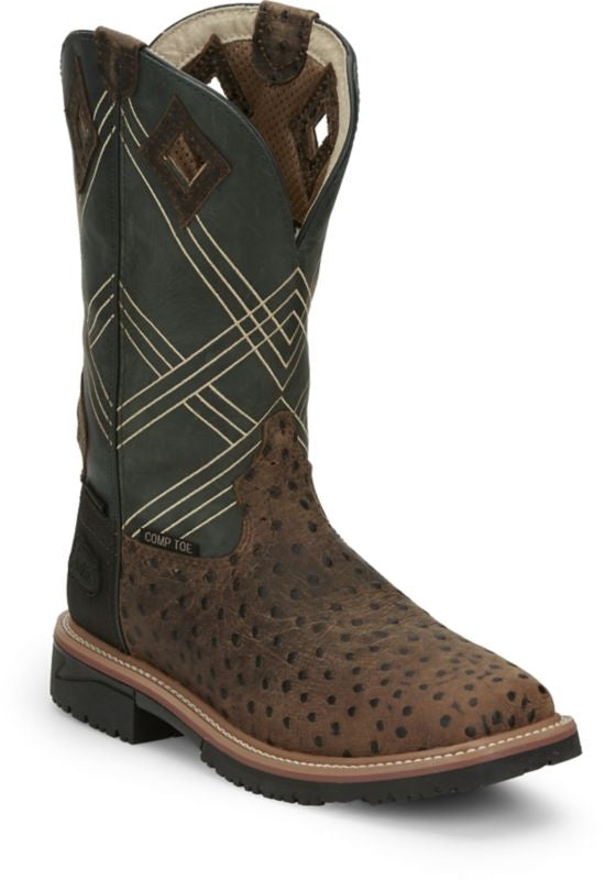 Justin Mens Dalhart Comp Toe Boots