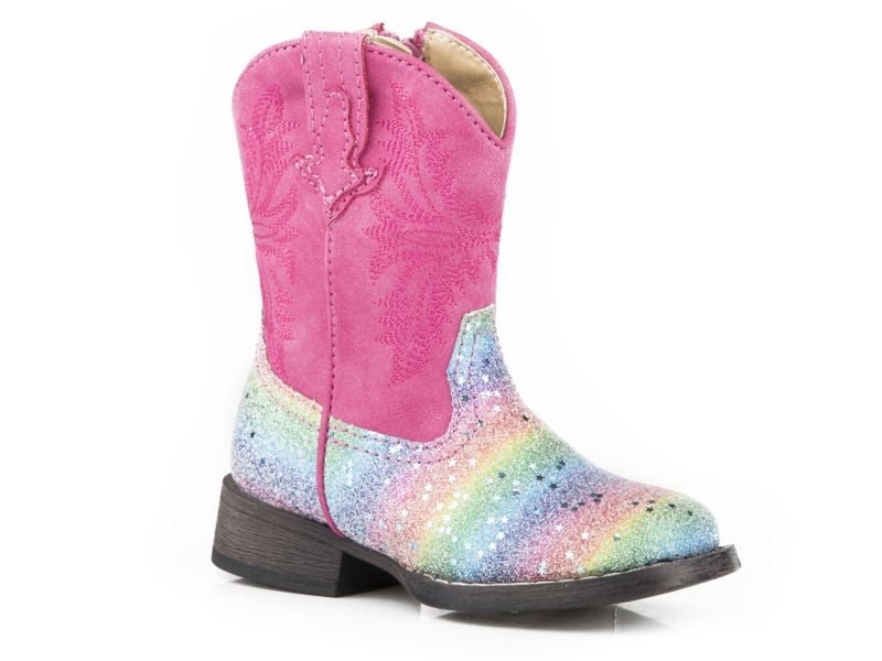 Roper Toddler Glitter Rainbow Boots