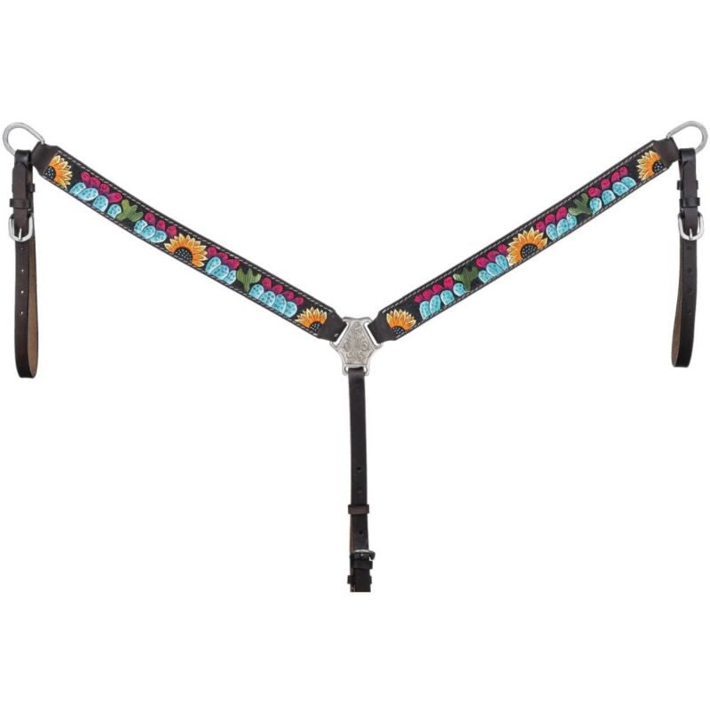 Tough1 Sunflower and Cactus Breast Collar