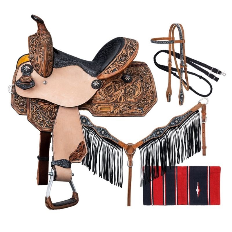 Tough1 Silver Royal Onyx Saddle Package