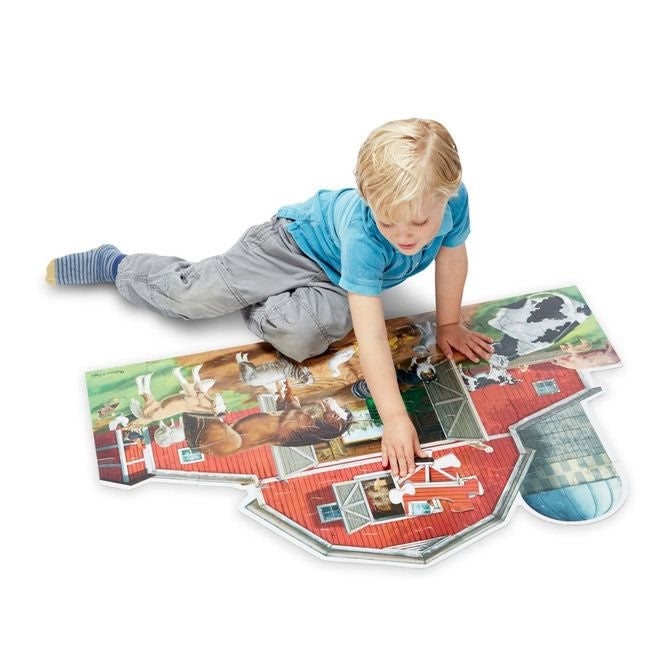 Melissa and Doug Busy Barn 32 Piece Floor Puzzle