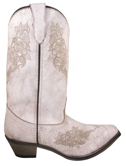 Smoky Mountain Ladies Ashley White Boots